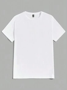 Manfinity Hypemode 寬鬆款男士卡通和標語圓領T恤