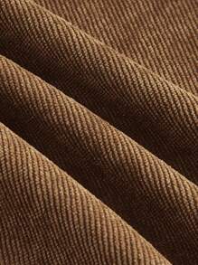 SHEIN MOD 高腰直筒裤 - 棕色 - 查看 3