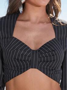 Hauture 斜紋上衣和翻邊裙兩件套裝 - 彩色 - 查看 6