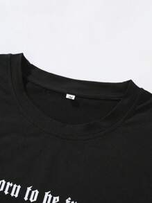 Manfinity EMRG T-shirt à manches courtes ample pour hommes avec impression graphique de personnage, streetwear, cadeau pour petit ami