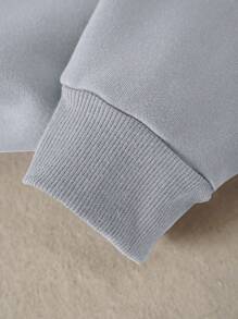 INAWLY 女式纯色羊毛套衫、长袖上衣 - 淺灰色 - 查看 5