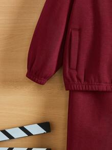 SHEIN Set Bayi Laki-Laki - Burgundy - View 5