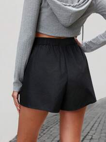 SHEIN Essnce Shorts De Cintura Con Cordón Para Mujeres
