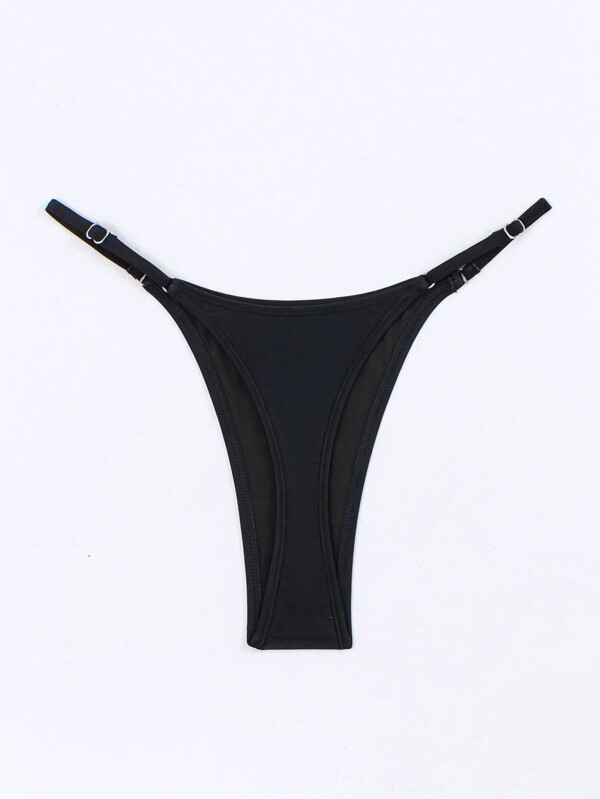 Swim Basics Pantaloni de bikini de damă Summer Beach, cu croi înalt, cu detaliu de legătură circulară Carnaval
