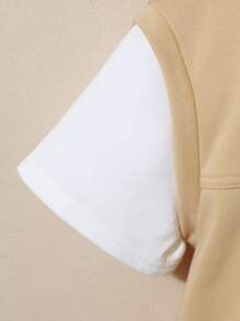 Boys' Loose Casual Zipper Half-Cardigan Top And Shorts Two-Piece Set