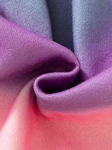 Baby Girls' Fun Ombre Print Woolen Coat For Autumn And Winter - Multicolor - View 5