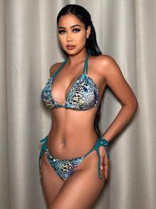 Swim SXY Summer Beach Mandala Print Bikini Set With Frill Trim Carnival - Multicolor - View 4