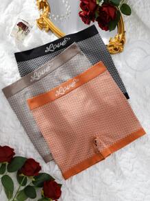 3pcs Seamless Girls' Boxer Shorts - Multicolor - View 1