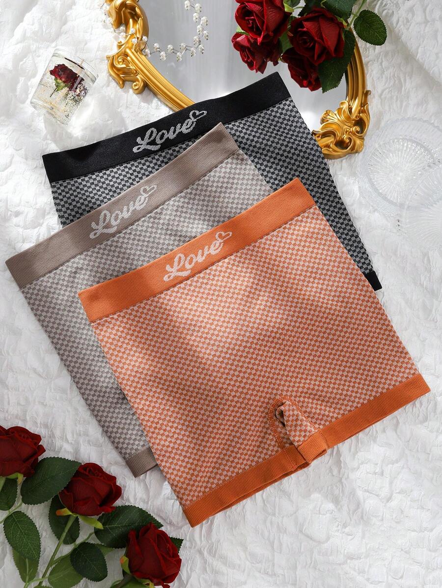 3pcs Seamless Girls' Boxer Shorts - Multicolor - View 1