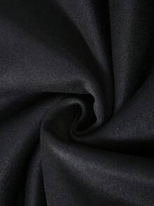 SHEIN LUNE Áo nỉ nữ cỡ lớn in chữ - màu đen - Xem 5