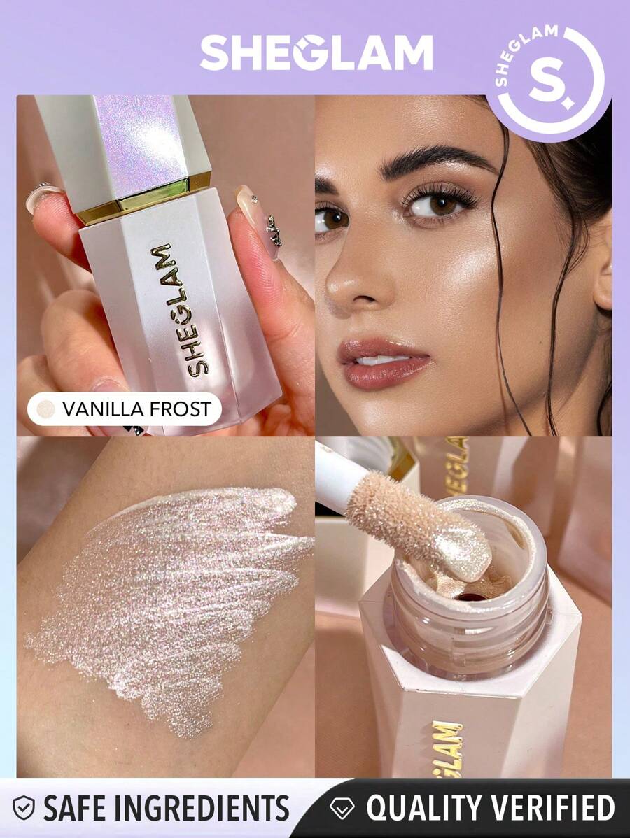 SHEGLAM Glow Bloom Liquid HighlighterVanilla Frost Gel Cream