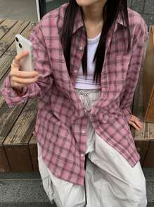 DAZY 女用寬鬆街頭風格襯衫