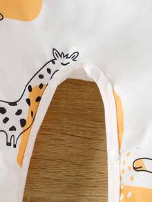 Baby Boy 3pcs/Set Giraffe Print Long Sleeve Jumpsuit