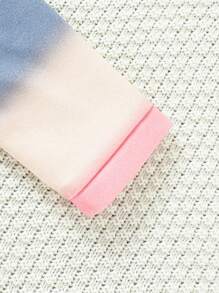 Baby Girls' Fun Ombre Print Woolen Coat For Autumn And Winter - Multicolor - View 3