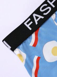 NotGurli Calzoncillos Bóxer De Punto Con Banda Y Estampado De Letras De 3 Piezas Para Hombre