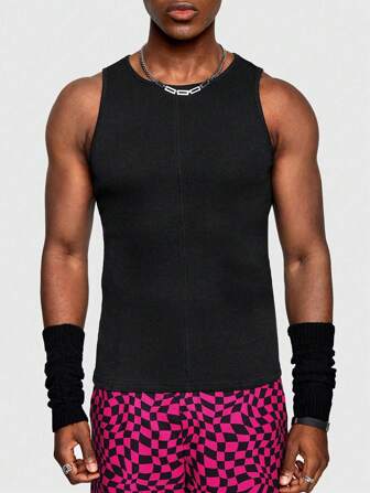 Street Life Camiseta de tirantes de unicolor para hombres