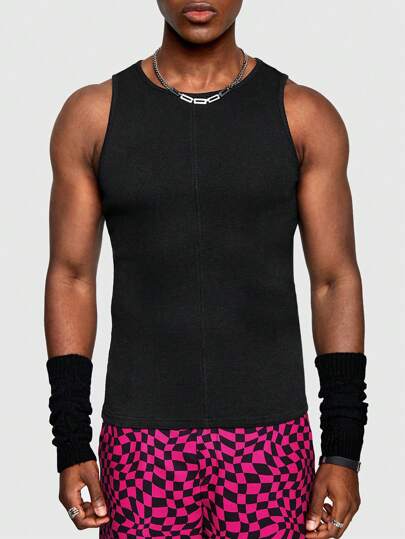 Street Life Men'S Solid Color Tank Top