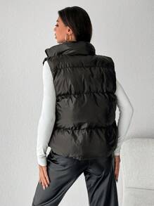 Met rits Puffer cardigan