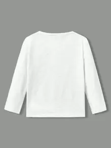 SHEIN 年輕男孩3件套舒適時尚長袖t恤