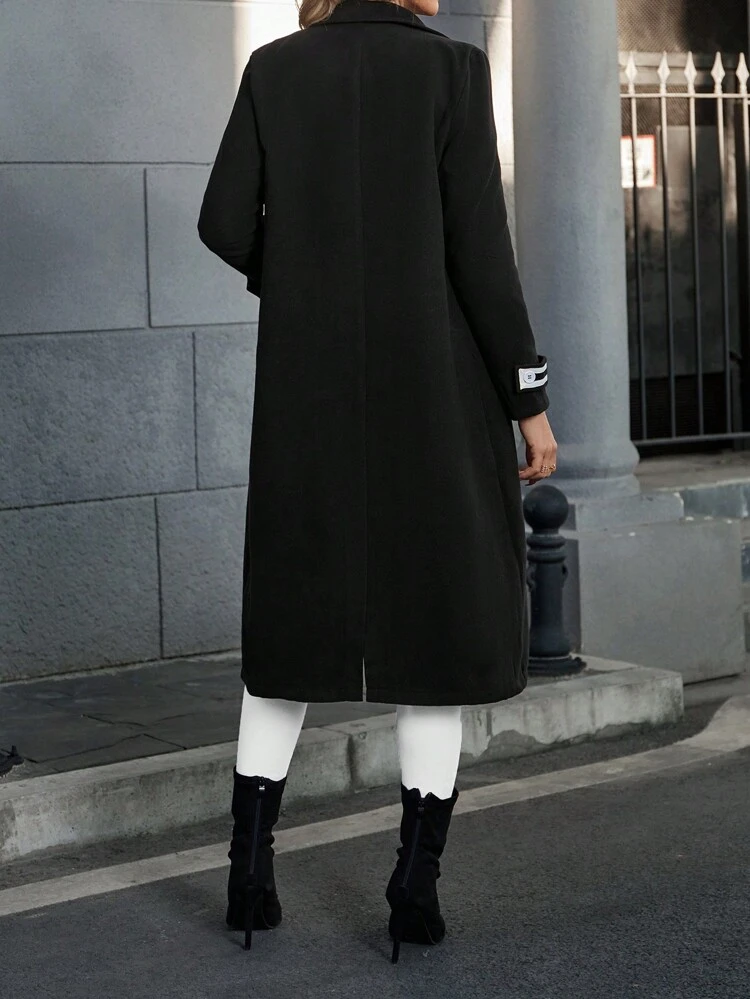 Women's Double-breasted Woolen Coat