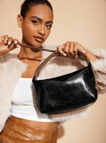 SHEIN SXY Bolso Tote Negro Para Mujer - Negro - Ver 7