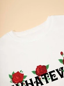 SHEIN EZwear 女士套頭衛衣