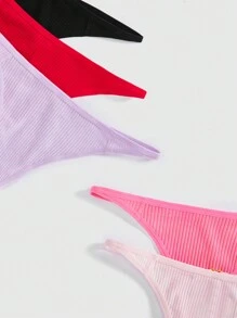 ROMWE Kawaii 女士浪漫心形设计丁字裤及配饰套装（5 件）