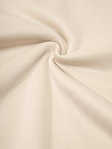 SHEIN EZwear 卡通文字印花套頭連帽衫 - 杏色 - 查看 6