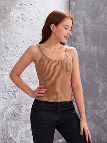 Teen Girls' Solid Color Sweater 2pcs/Set - Brown - View 4