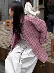 DAZY 女用寬鬆街頭風格襯衫