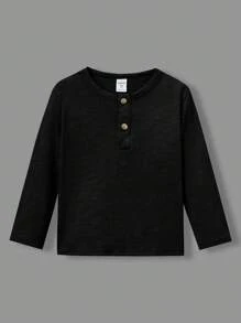 SHEIN 年輕男孩3件套舒適時尚長袖t恤