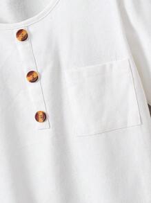 SHEIN Tween Boy Round Neck T-Shirt And Long Pants Casual Two Piece Set - Multicolor - View 7