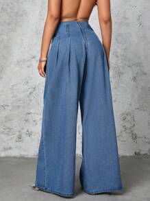 Selenza Jeans De Pierna Ancha Para Mujer