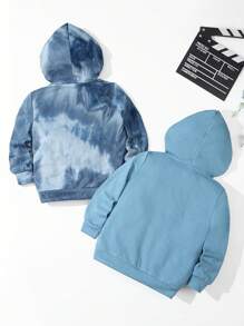 幼童男童合身休閒連帽套頭衫,多組裝 - 彩色 - 查看 2