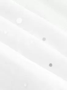 SHEIN MOD Women's Sequin Patchwork Strapless Top - White - View 3