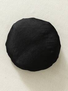 嬰兒女孩人造皮革套裝,與皮革搭扣短褲和帽子搭配 - 黑色 - 查看 3