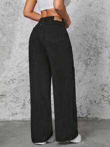 SHEIN SXY Pantalones Vaqueros De Campana De Mujer