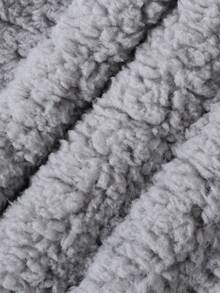 幼兒女孩有趣的黃色鴨子毛絨柔軟舒適連身褲,適合休閒穿著 - 淺灰色 - 查看 7