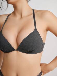 Ocili 純色荷葉邊細節胸罩 - 彩色 - 查看 7