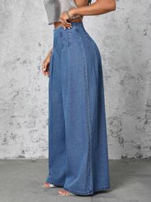 Selenza Jeans De Pierna Ancha Para Mujer