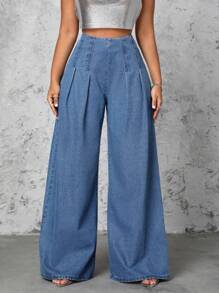 Selenza Jeans De Pierna Ancha Para Mujer