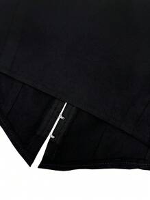 SHEIN Unity Women'S Asymmetric Hem Blouse With Frill Trim