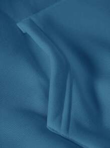 SHEIN EZwear 花卉圖案帽衫 - 霧霾藍 - 查看 5