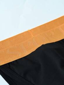 Men'S Breathable And Sexy Low Waisted Triangle Briefs With Open Fly - Black - View 7