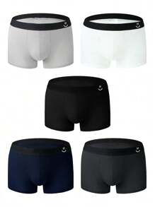 Men'S Breathable Boxer Briefs (5pcs) - Multicolor - View 6