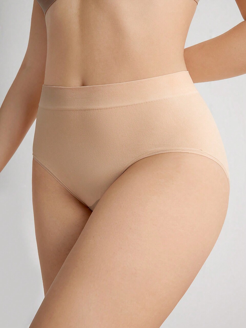 3-Pack High-Waist Seamless Basic Briefs Women Underwear Panties Set Christmas & New Years Pajamas Style