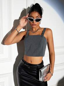 Aveloria Modichic Top de tirantes anchos para mujer