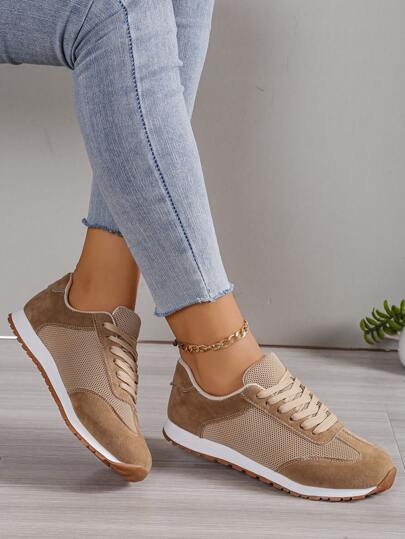 Fall/Winter Women's Suede Casual Flat Shoes, Comfortable And Versatile For Daily Wear,Sneakers For Women