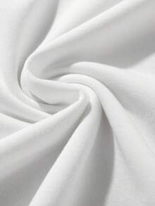 Men'S Round Neck Casual Pullover Sweatshirt With Text Print - White - View 4