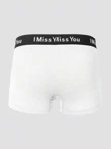 6入組男士字樣圖案短褲 - 彩色 - 查看 8